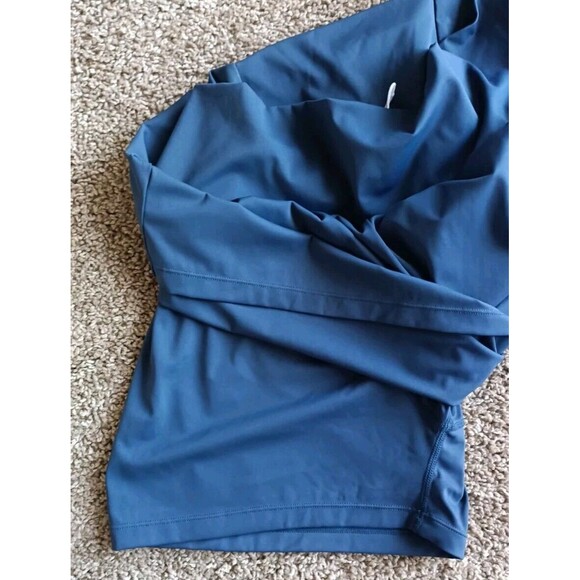 Halara Women's Super High Waisted 2-in-1 Yoga Shorts Size XL Blue Indigo Hybrid - Picture 10 of 10